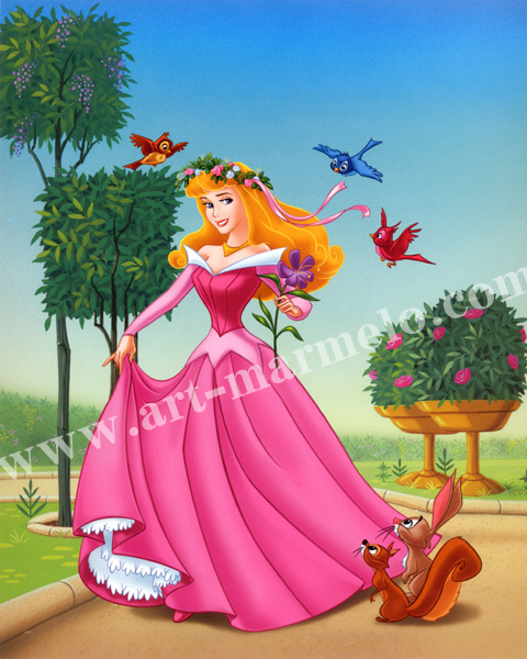 ディズニーの額入りポスター sleeping beauty a moment to remember