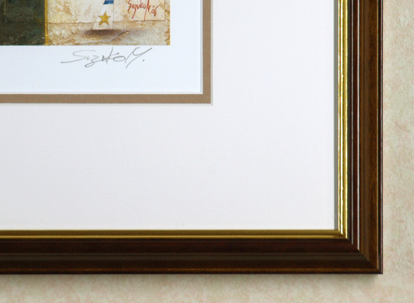 牧野鈴子の版画「星降らす象」サイン