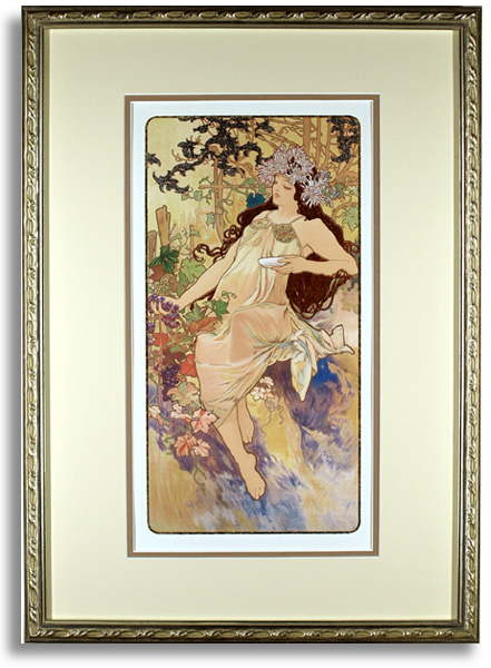 mucha「Autumn」額装