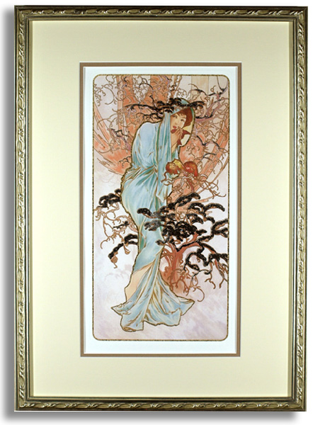 mucha「Winter」額装