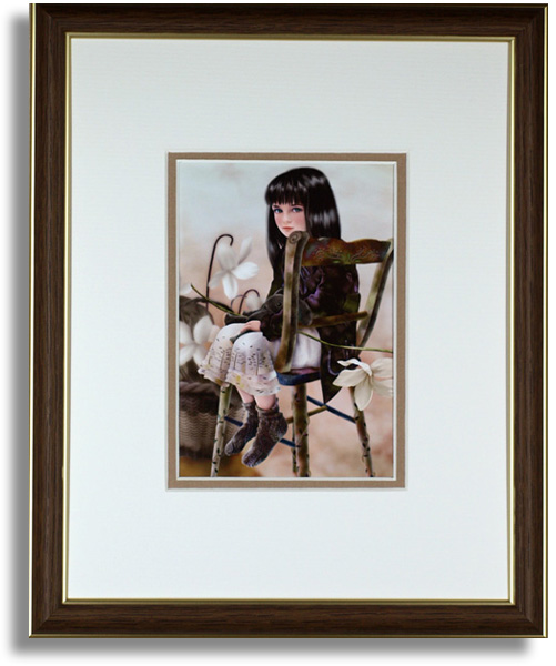 横田美晴のポストカード額装「Snow Princess」額装