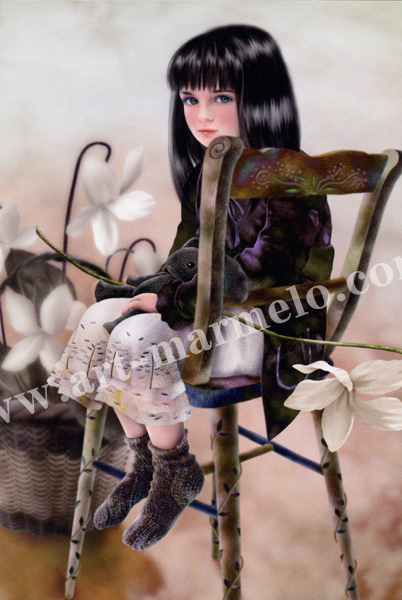 横田美晴のポストカード額装「Snow Princess」