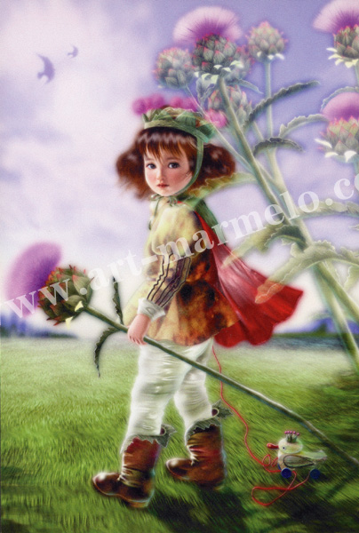 横田美晴のポストカード額装「The king of summer」