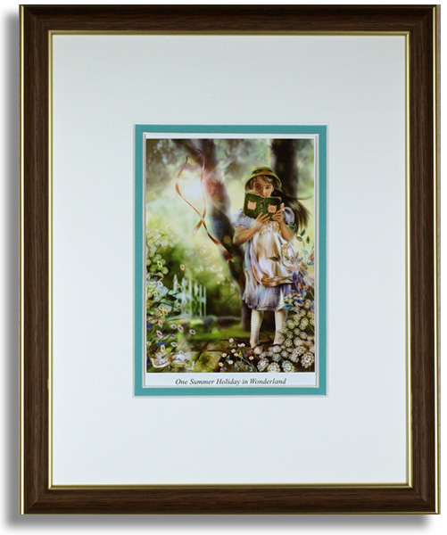 横田美晴のポストカード額装「One Summer Holiday in Wonderland」額装