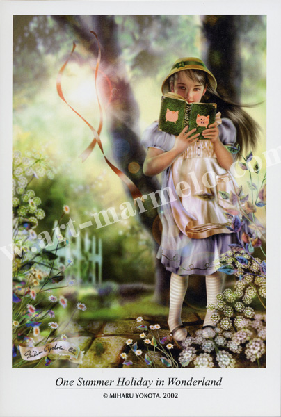 横田美晴のポストカード額装「One Summer Holiday in Wonderland」