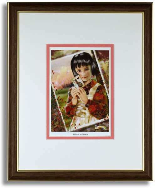 横田美晴のポストカード額装「Alice's evidence」額装