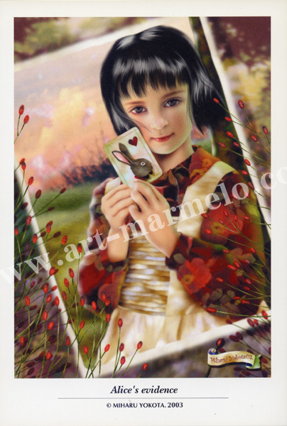 横田美晴のポストカード額装「Alice's evidence」