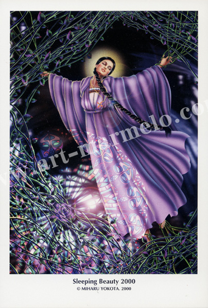横田美晴のポストカード「Sleeping Beauty 2000」