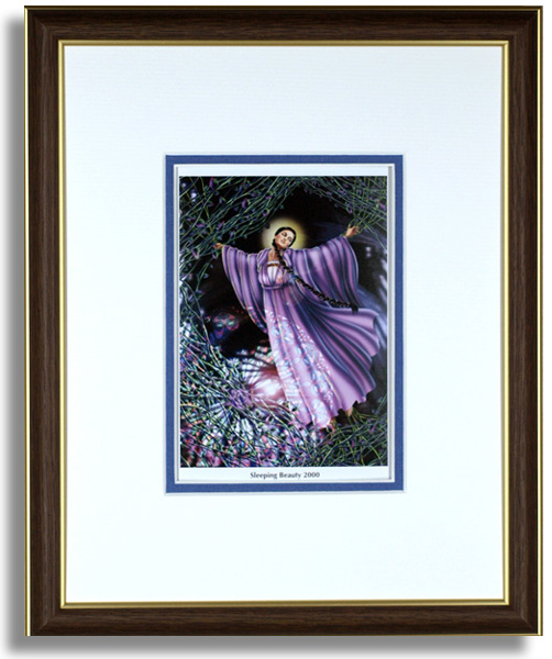 横田美晴のポストカード額装「Sleeping Beauty 2000」額装