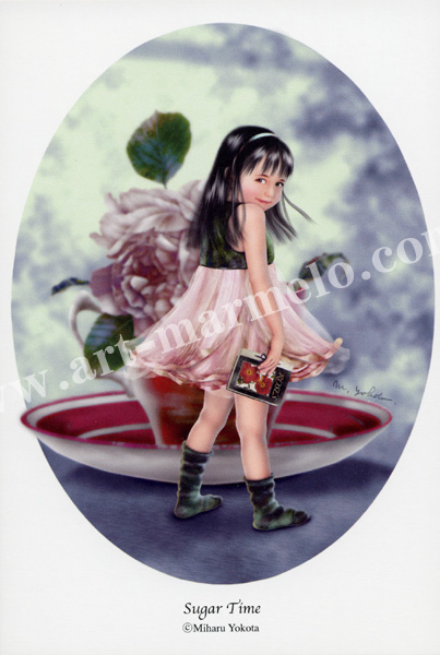 横田美晴のポストカード額装「Sugar Time」