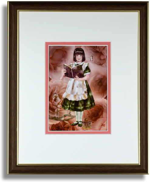 横田美晴のポストカード額装「Which saw the dream」額装