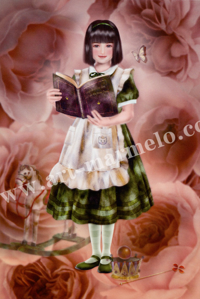 横田美晴のポストカード額装「Which saw the dream」