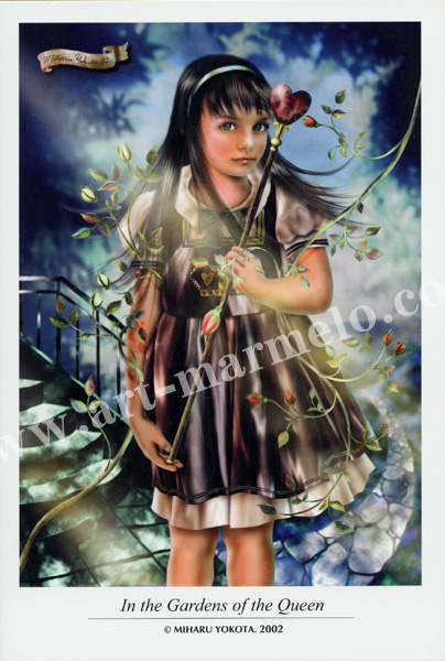 横田美晴のポストカード「In the Gardens of the Queen」