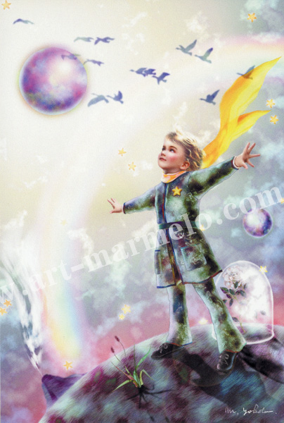 横田美晴のポストカード額装「A new world,a new beginnig」