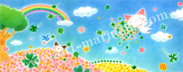 Sakuraの版画「Good Luck」、版画の通販専門店アート・マルメロ