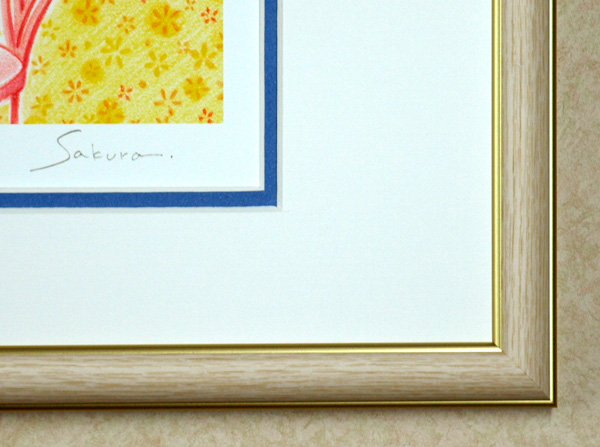 Sakuraの版画「Tea for Two」サイン、版画の通販専門店アート・マルメロ