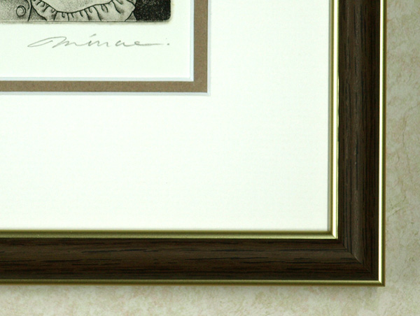 高田美苗の銅版画「ナルニア国ものがたり」サイン