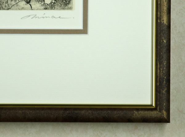 高田美苗の銅版画「コッペリア」サイン