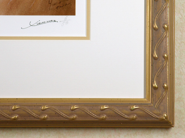 堀江祐理子「憧れ」 自筆サイン、エディションナンバー入り限定版画