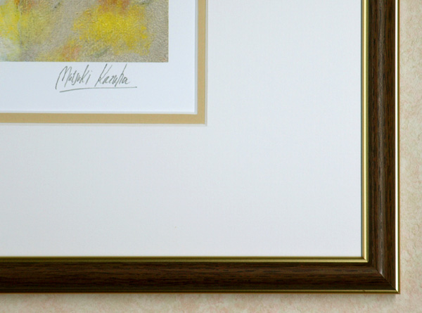 万葉睦月「羨望」 自筆サイン、エディションナンバー入り限定版画