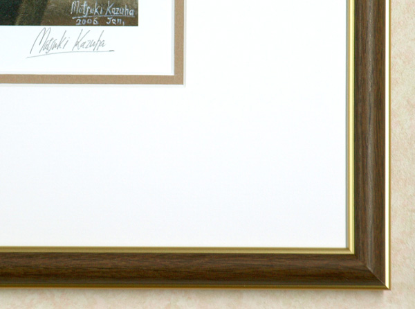 万葉睦月の版画「春の訪れ」サイン