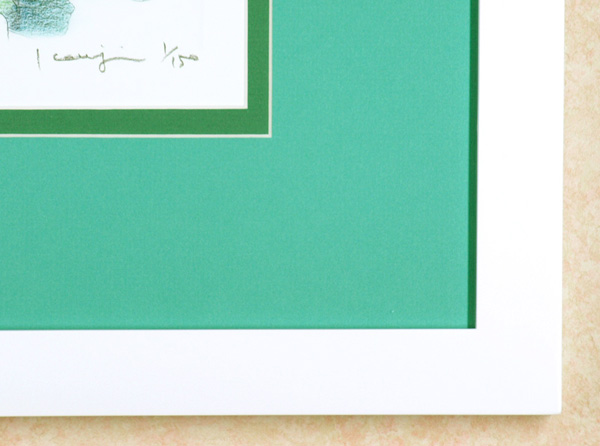 イラストレーター 松原健治 ドローイング 原画「Girls201」A3 額付き RETUHR／デッドストック 同型8個リトゥール ／逆回転時計スイス製